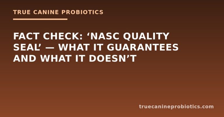 Fact Check: ‘NASC Quality Seal’ — What It Guarantees and What It Doesn’t