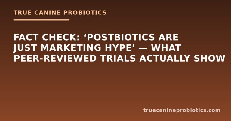 Fact Check: ‘Postbiotics Are Just Marketing Hype’ — What Peer-Reviewed Trials Actually Show