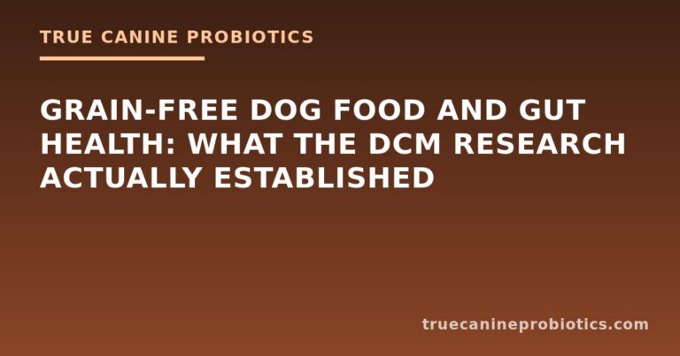 Grain-Free Dog Food and Gut Health: What the DCM Research Actually Established